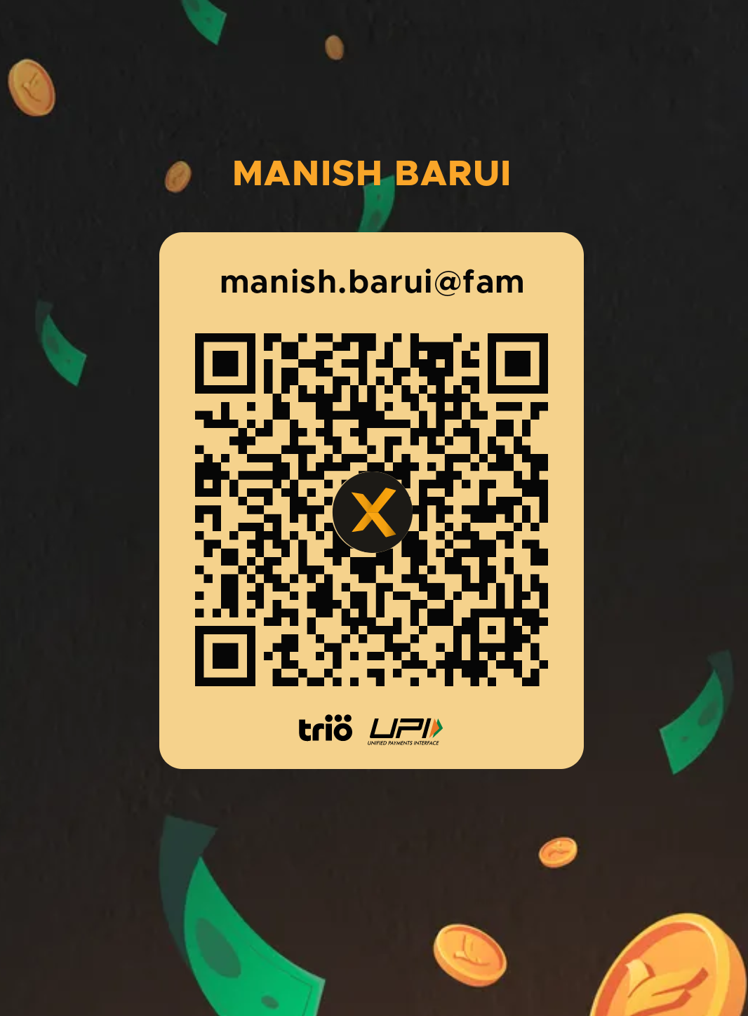 FamPay QR code for easy payments