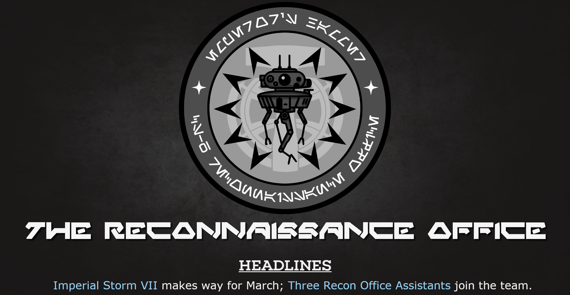 Reconnaissance Office Banner